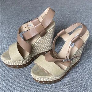 Steve Madden Wedges Natural/tan Size 7
